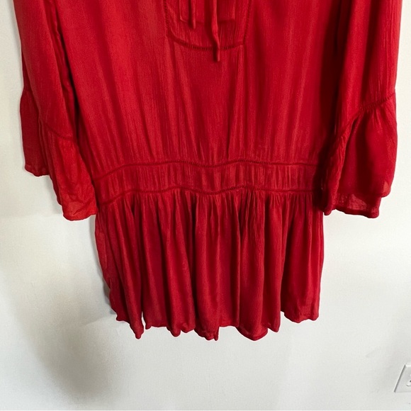 Vix Paula Hermanny Gauzy Cover Up Mini Dress - Picture 3 of 9